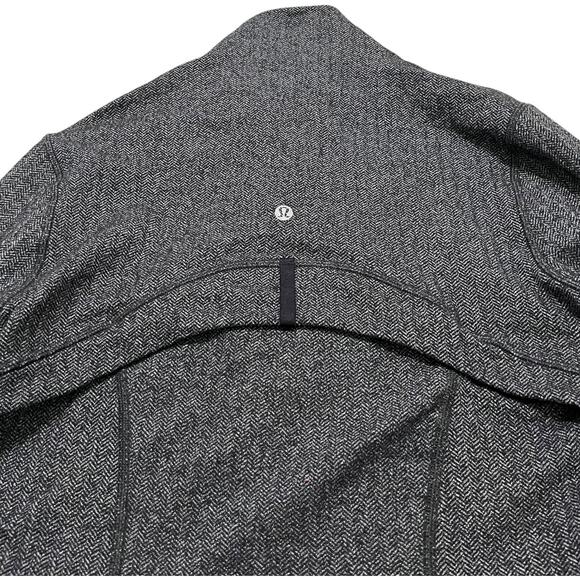 Lululemon Define Herringbone Black Stretch Athletic Jacket - Picture 4 of 6